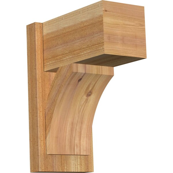 Ekena Millwork Thorton Block Rough Sawn Outlooker, Western Red Cedar, 8"W x 14"D x 18"H OUT08X14X18THR05RWR - main